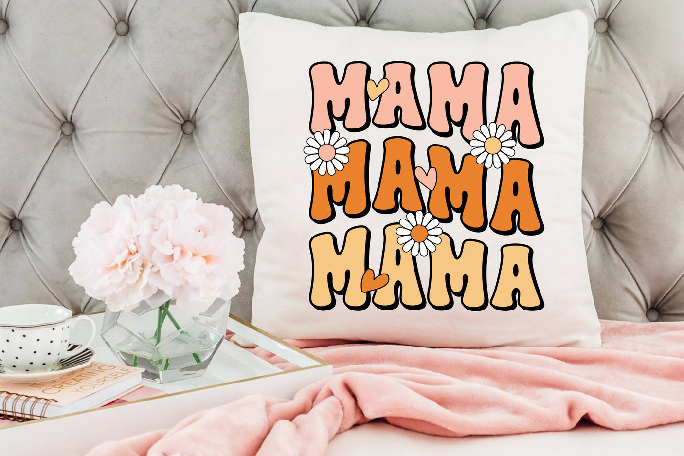 Retro Mother's Day Sublimation - Mama PNG