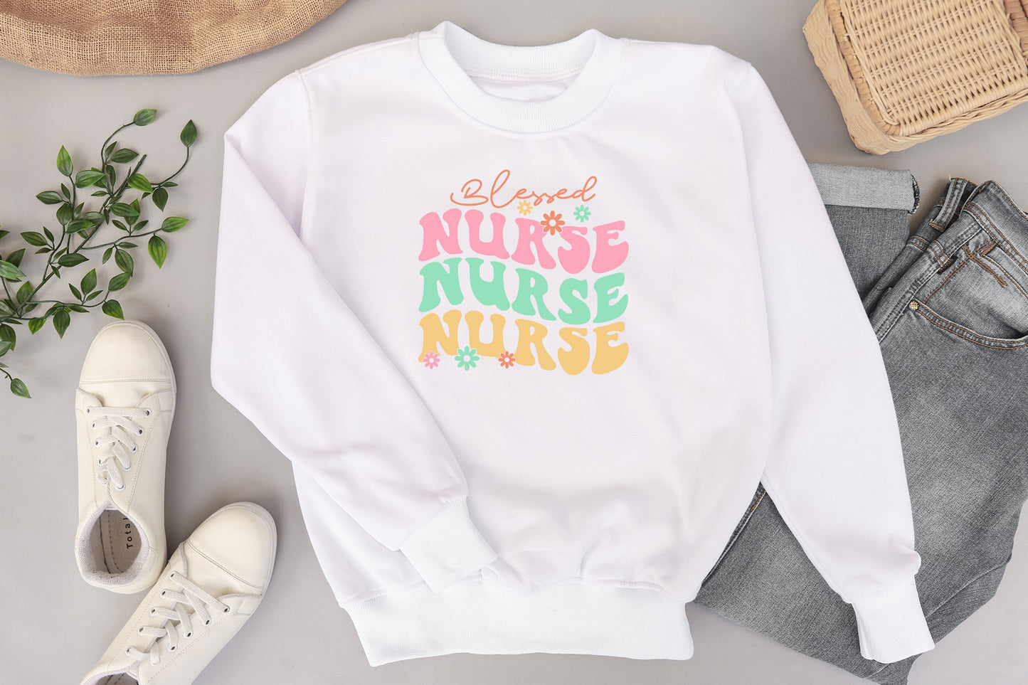 Blessed Nurse, Retro Nurse SVG, Nursing SVG