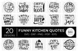 Funny Kitchen Quotes SVG Bundle