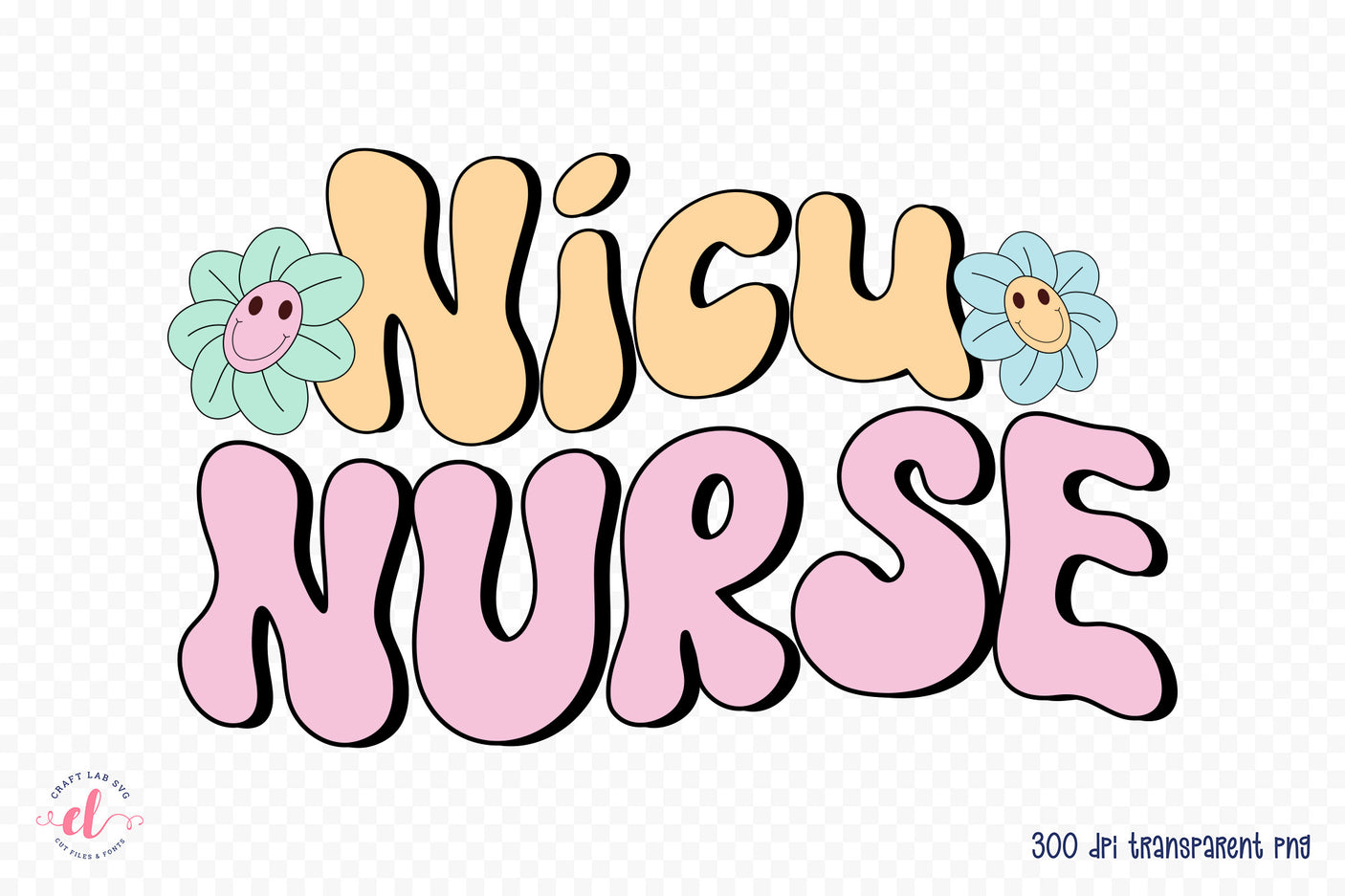 Retro Nurse Sublimation Design - Nicu Nurse PNG