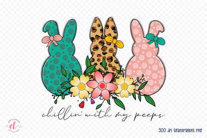 Easter Bunny PNG Sublimation Design