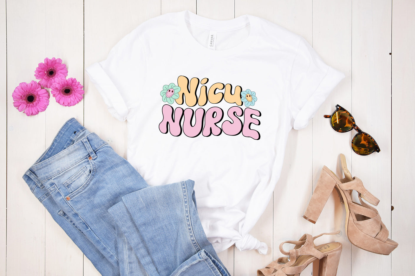 Retro Nurse Sublimation Design - Nicu Nurse PNG